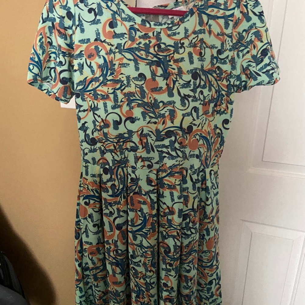 LulaRoe Large Amelia green